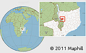 Savanna Style Location Map of N'gauma, highlighted country