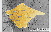 Physical Map of N'gauma, darken, desaturated