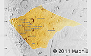 Physical Map of N'gauma, lighten, desaturated
