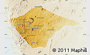 Physical Map of N'gauma, lighten