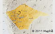 Physical Map of N'gauma, lighten, semi-desaturated