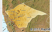 Physical Map of N'gauma, satellite outside