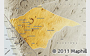 Physical Map of N'gauma, semi-desaturated