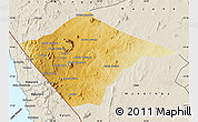 Physical Map of N'gauma, shaded relief outside
