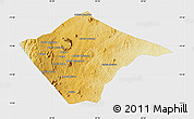 Physical Map of N'gauma, single color outside