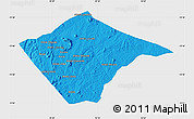 Political Map of N'gauma, single color outside