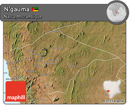 Satellite Map of N'gauma
