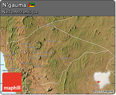Satellite Map of N'gauma