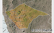 Satellite Map of N'gauma, semi-desaturated