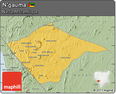 Savanna Style Map of N'gauma