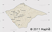 Shaded Relief Map of N'gauma, cropped outside