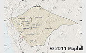 Shaded Relief Map of N'gauma, lighten
