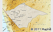 Shaded Relief Map of N'gauma, physical outside