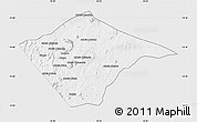 Silver Style Map of N'gauma, single color outside