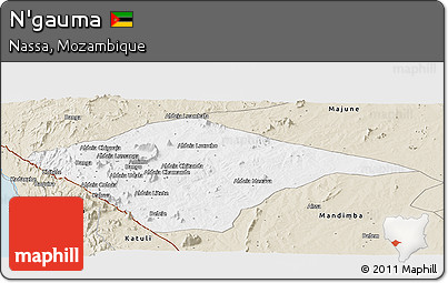 Classic Style Panoramic Map of N'gauma