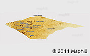 Physical Panoramic Map of N'gauma, cropped outside