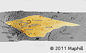 Physical Panoramic Map of N'gauma, darken, desaturated