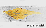 Physical Panoramic Map of N'gauma, lighten, desaturated
