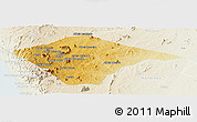 Physical Panoramic Map of N'gauma, lighten