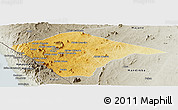 Physical Panoramic Map of N'gauma, semi-desaturated