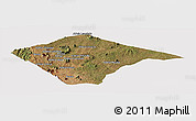 Satellite Panoramic Map of N'gauma, cropped outside