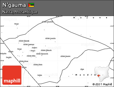 Blank Simple Map of N'gauma