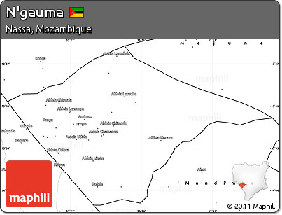 Blank Simple Map of N'gauma