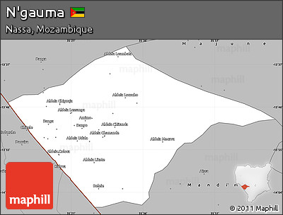 Gray Simple Map of N'gauma