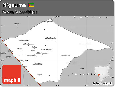 Gray Simple Map of N'gauma