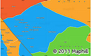 Political Simple Map of N'gauma