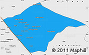 Political Simple Map of N'gauma, single color outside, borders and labels