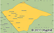 Savanna Style Simple Map of N'gauma