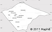 Silver Style Simple Map of N'gauma, cropped outside
