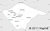 Silver Style Simple Map of N'gauma, single color outside