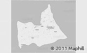 Gray 3D Map of Nipepe, single color outside