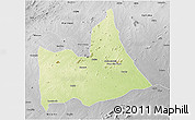 Physical 3D Map of Nipepe, desaturated