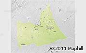 Physical 3D Map of Nipepe, lighten, desaturated
