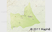 Physical 3D Map of Nipepe, lighten
