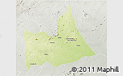 Physical 3D Map of Nipepe, lighten, semi-desaturated