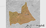 Satellite 3D Map of Nipepe, lighten, desaturated