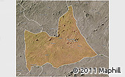Satellite 3D Map of Nipepe, semi-desaturated