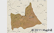 Satellite 3D Map of Nipepe, shaded relief outside