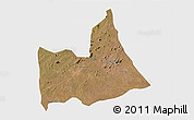 Satellite 3D Map of Nipepe, single color outside