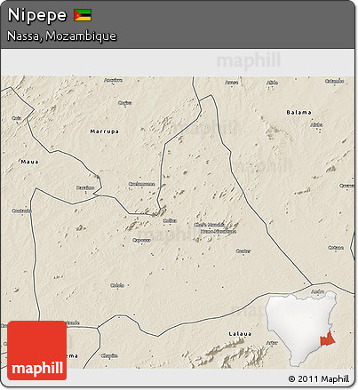 Shaded Relief 3D Map of Nipepe