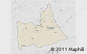 Shaded Relief 3D Map of Nipepe, lighten, desaturated