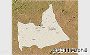 Shaded Relief 3D Map of Nipepe, satellite outside