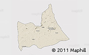 Shaded Relief 3D Map of Nipepe, single color outside
