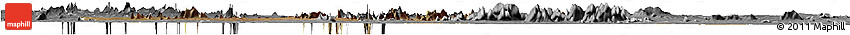 Satellite Horizon Map of Nipepe, desaturated