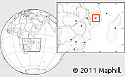 Blank Location Map of Nipepe, within the entire country