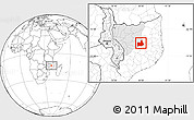 Blank Location Map of Nipepe, highlighted parent region